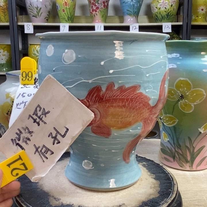 景德镇高温陶瓷花盆