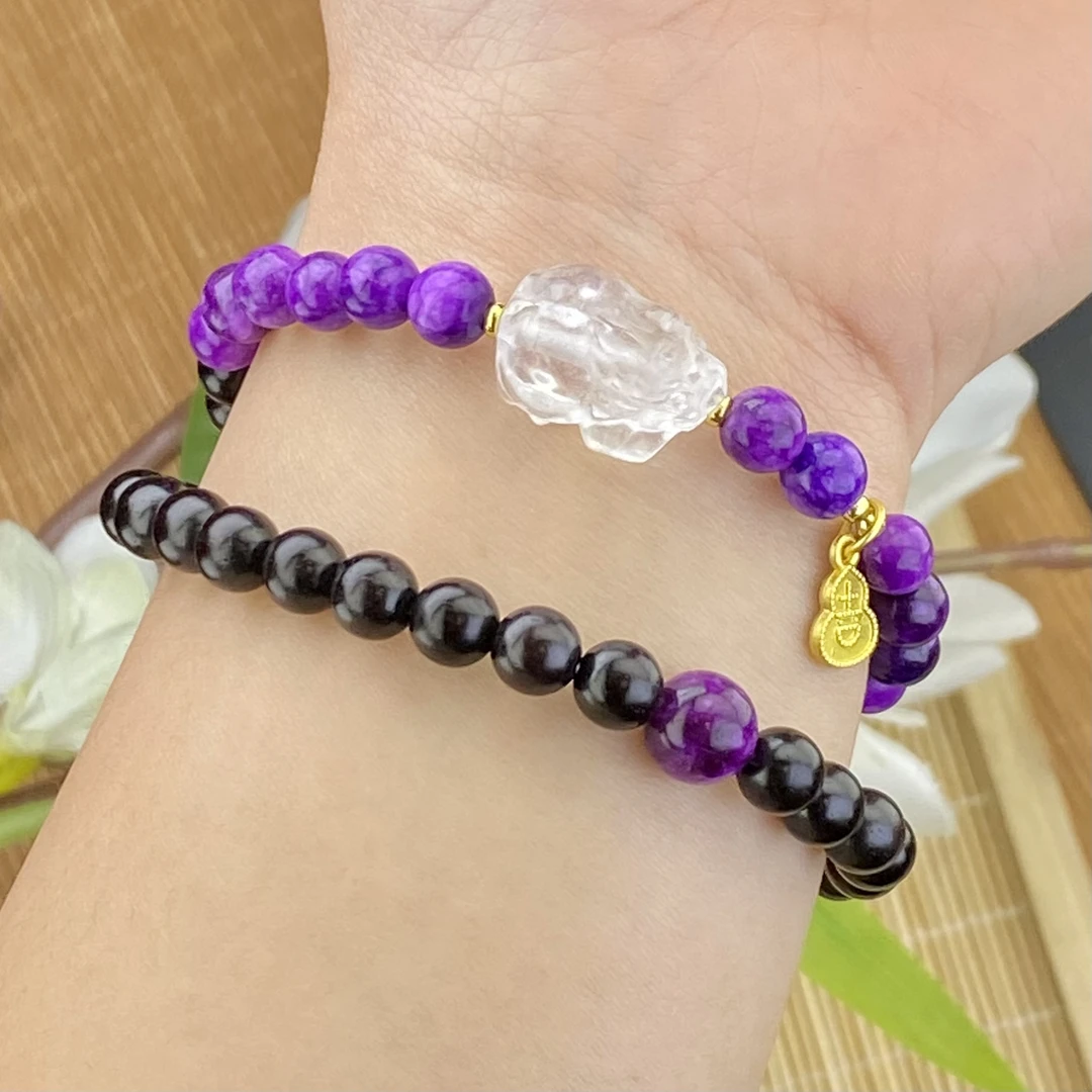 06小叶紫檀貔貅双圈手串手链