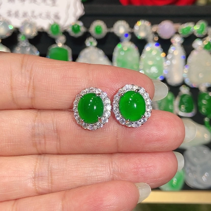 【闪购商品】未镶嵌翡翠耳饰天然翡翠