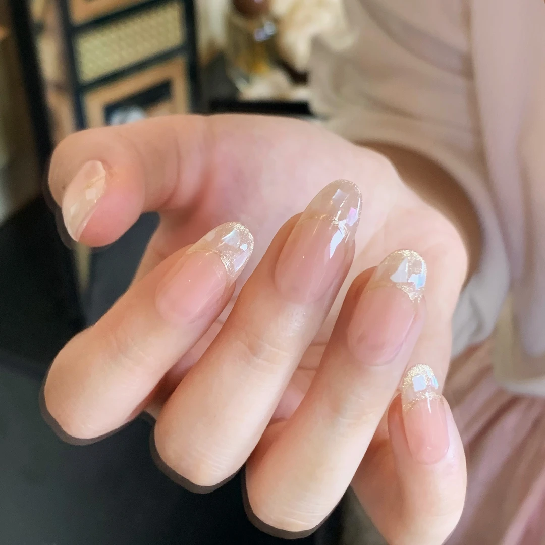 （现货）贝壳海 法式猫眼贝壳手工穿戴甲2025爆款穿戴甲美甲