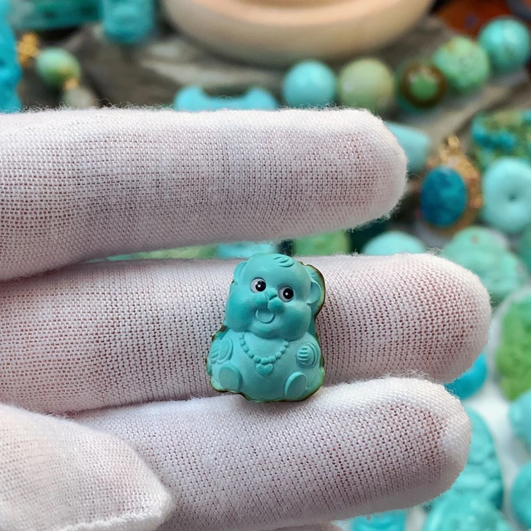 未镶嵌绿松石珠宝半成品