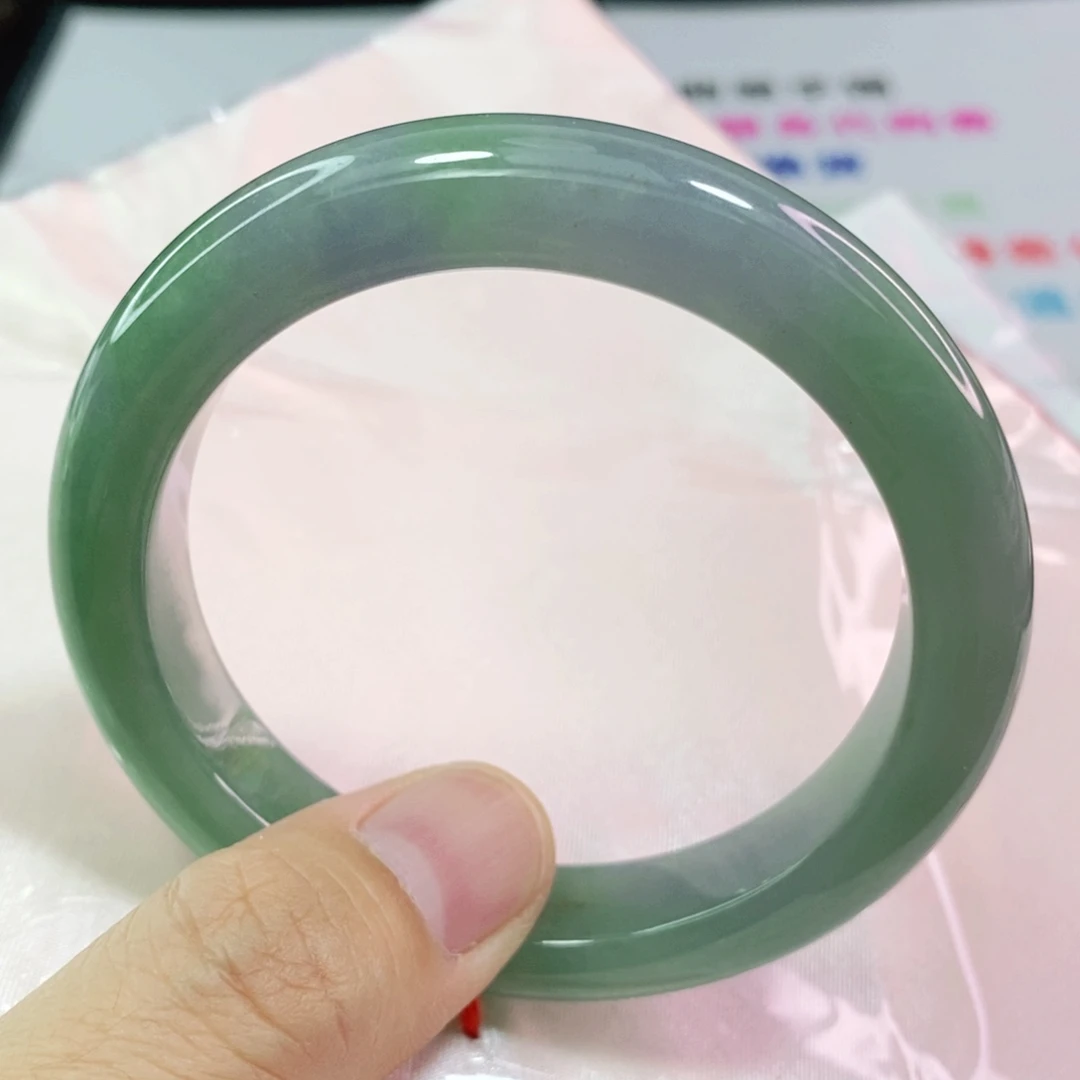翡翠手镯未镶嵌56565656575757圈口