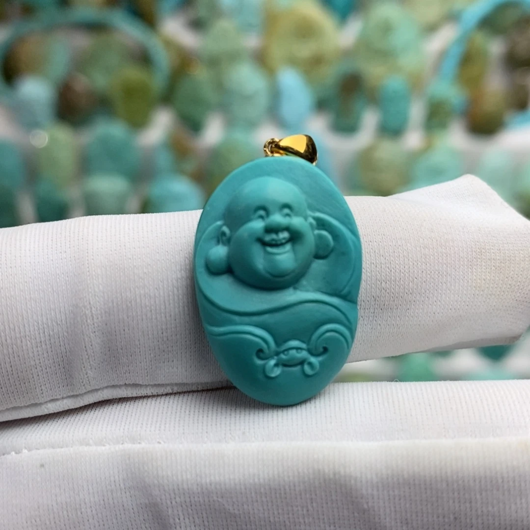 绿松石18K金镶嵌绿松石