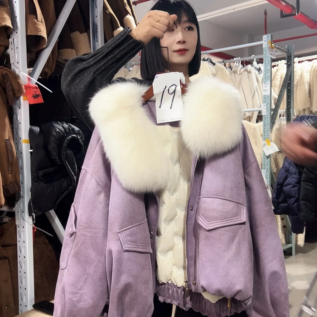 时尚潮流真狐狸毛外套19号
