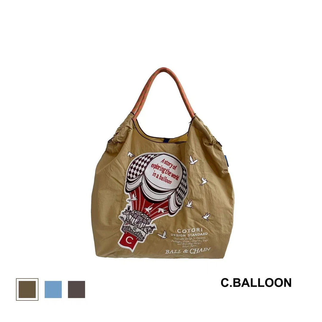 【新款热气球】Ball&Chain官方正品刺绣保袋购物袋通勤斜挎包女包