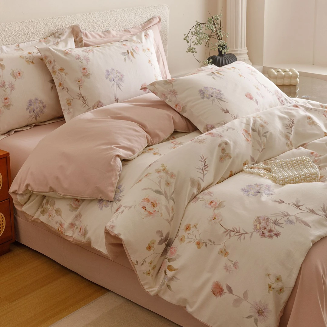 2025新款加厚棉被磨毛数码印花系列四件套（提供买家秀）