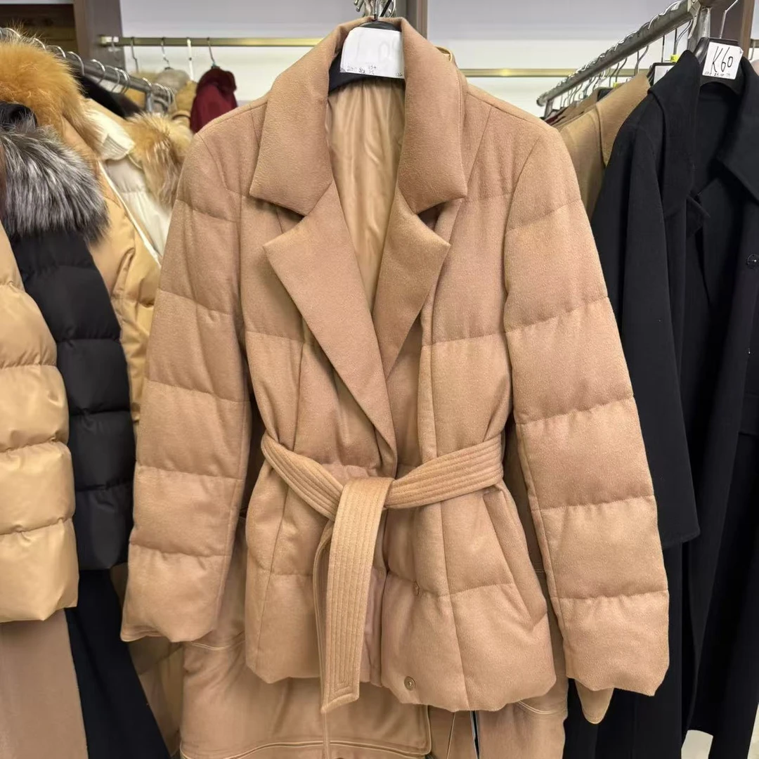 阿弟娜轻奢气质鹅绒服外套665517