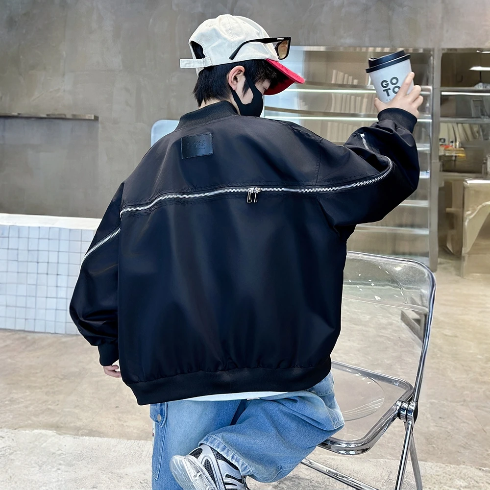 儿童装男童外套春秋款2025新款秋装帅气男孩秋季中大童痞帅洋气潮