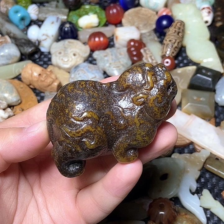 和田玉未镶嵌颈饰57