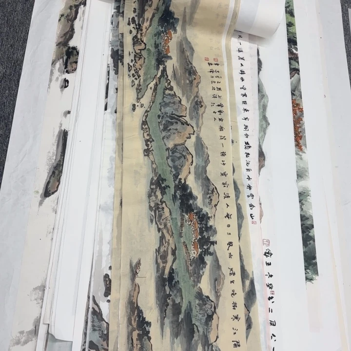 国画绘画作品多次参加