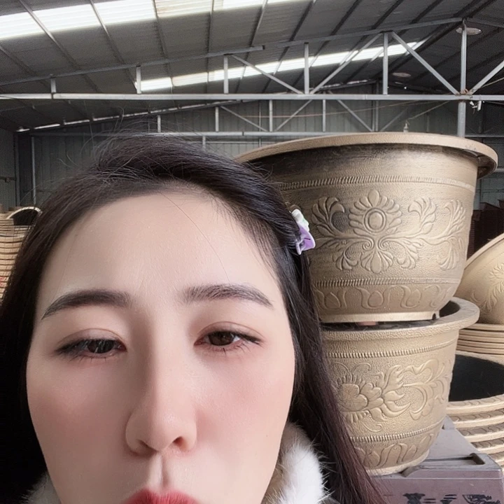 圆83口径花盆两个