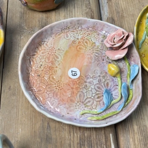 情***长碗手工手捏咖啡杯碗盘