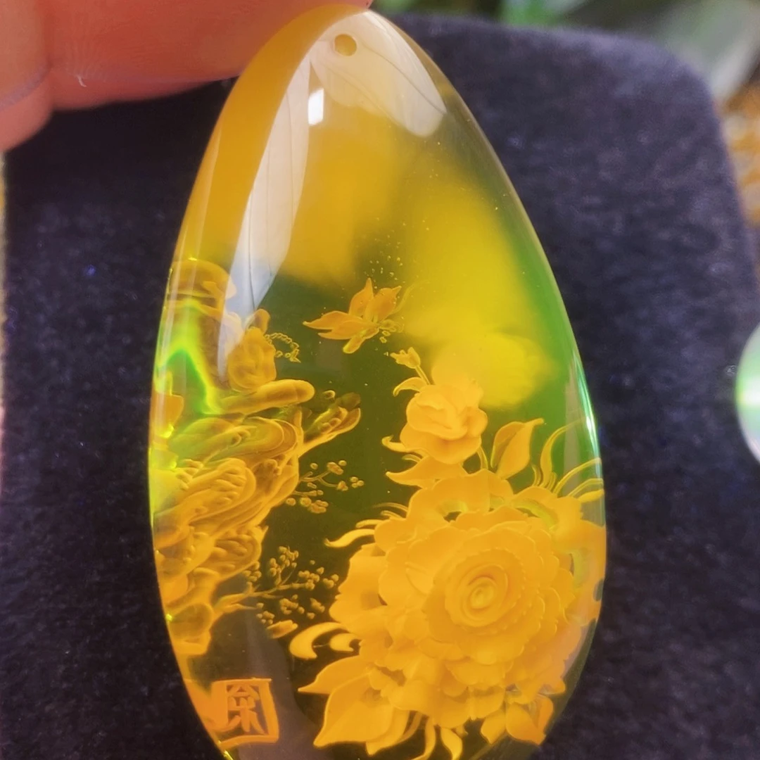 【闪购商品】金珀吊坠(不含链)未镶嵌