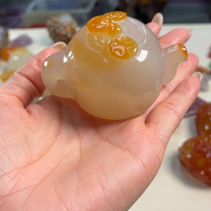 玛瑙/玉髓未镶嵌吊坠(不含链)