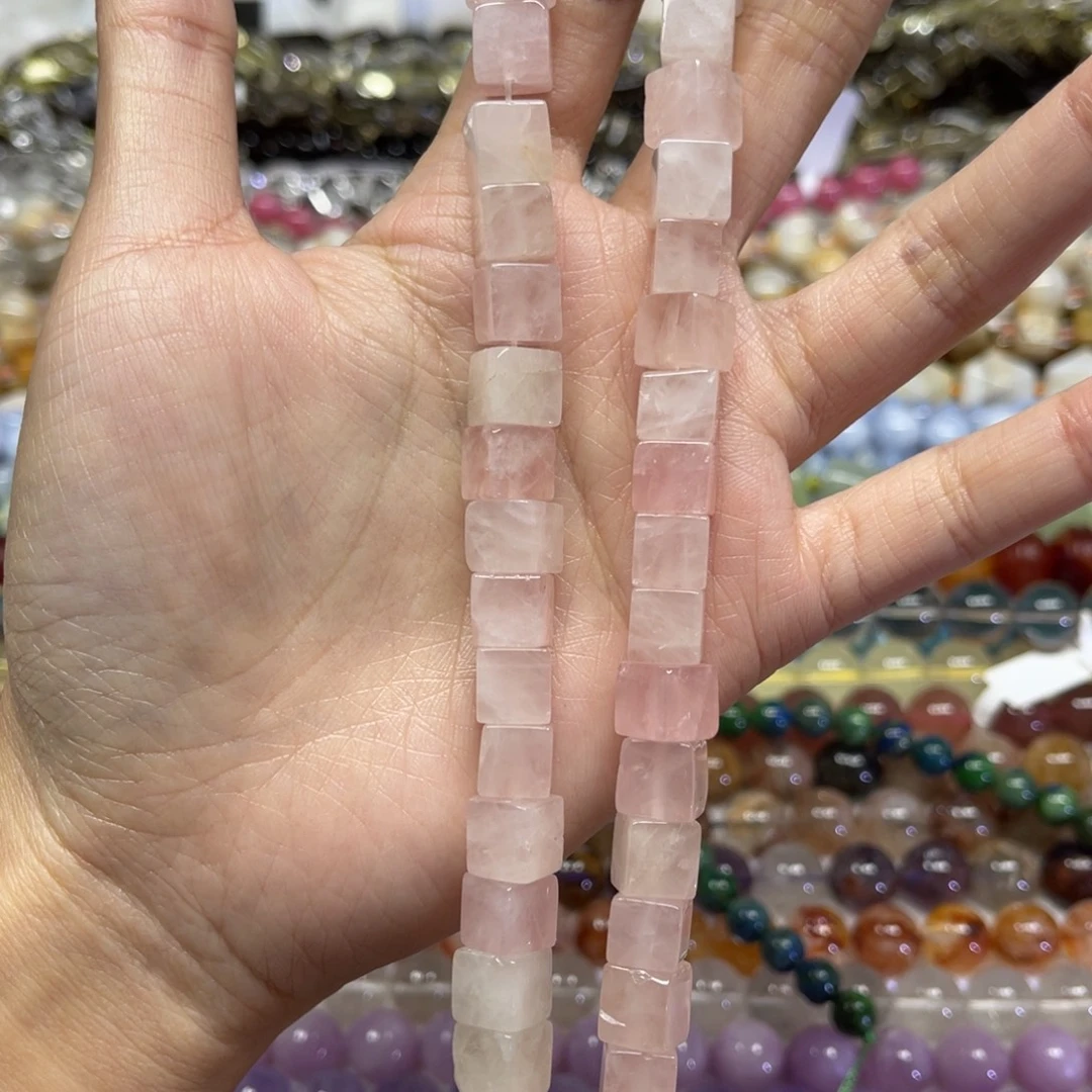 玛瑙/玉髓未镶嵌颈饰天然粉水卡8➕长条38厘米