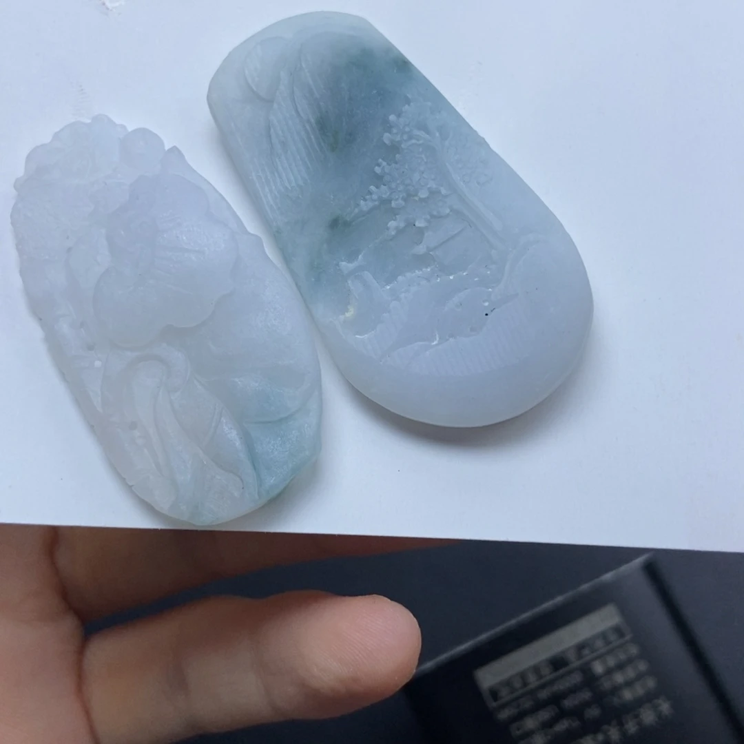 未镶嵌定制翡翠山水