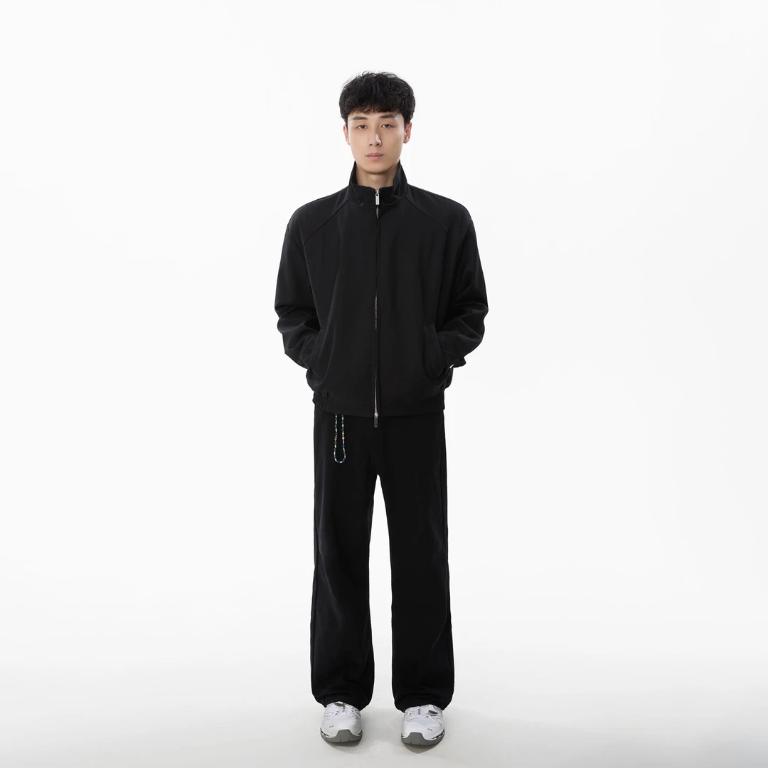 FANGWANG秋季cleanfit短款夹克外套男高级感痞帅垫肩翻领正肩夹克