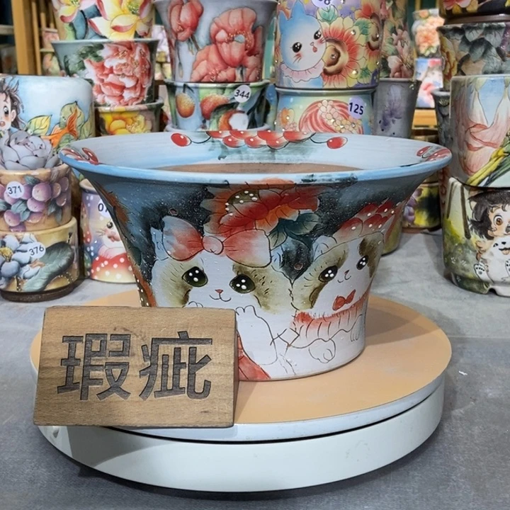 红陶景德镇艺术手绘作品