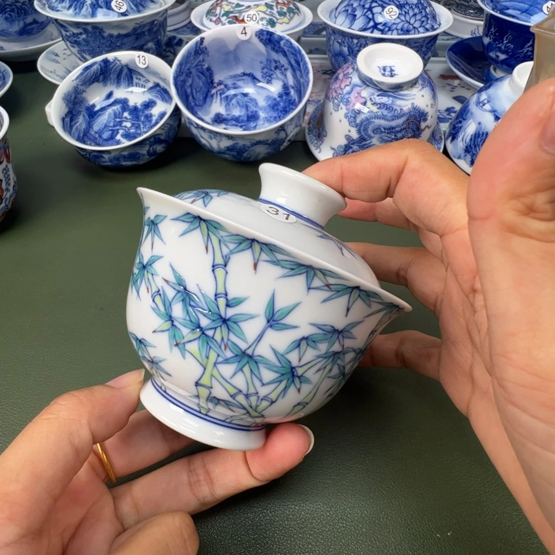 景德镇纯手工纯手绘茶具木木31