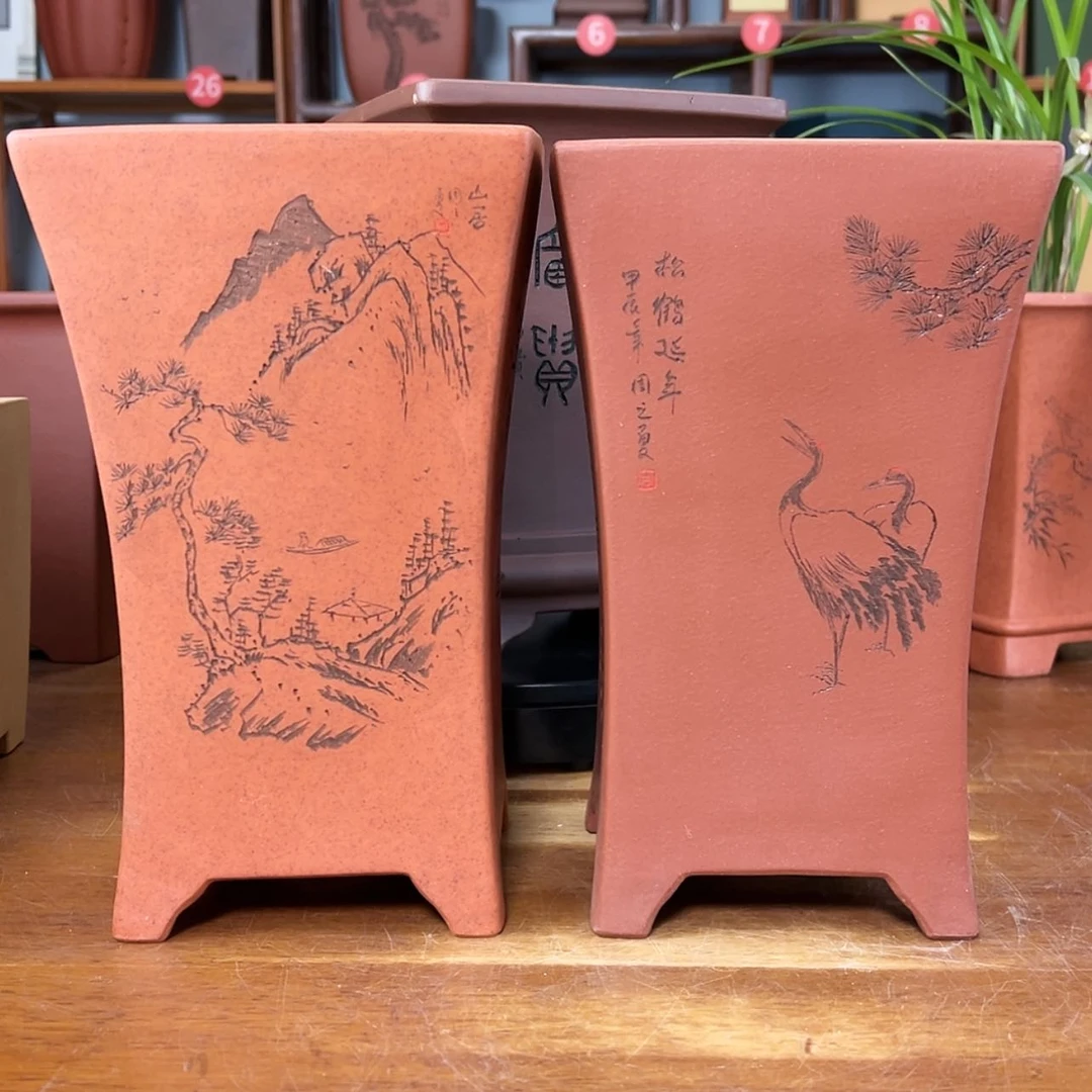 【闪购商品】紫砂花盆成****汗周之夏精品紫砂花盆