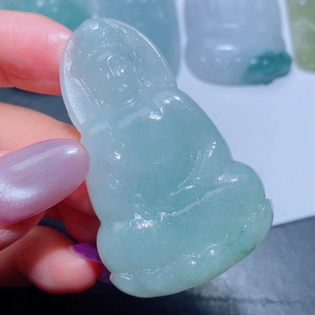 定制翡翠未镶嵌定制毛货翡翠挂件