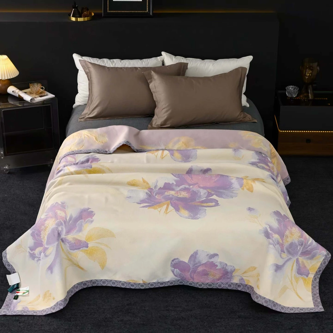 【心似莲花】200*230cm 高奢柔软舒适透气床盖