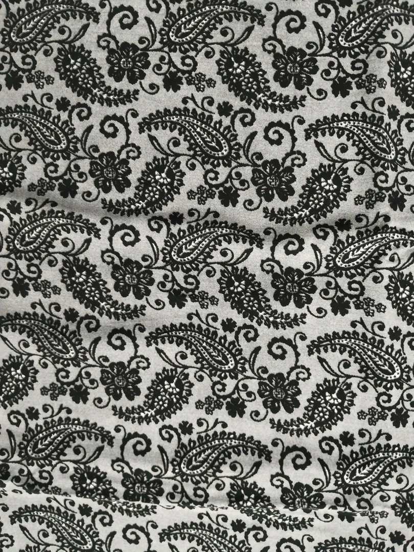 重磅全棉绵绸小腰果连衣裙大摆裙旗袍人造棉布料