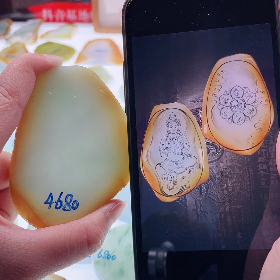 定制翡翠未镶嵌天然翡翠包工