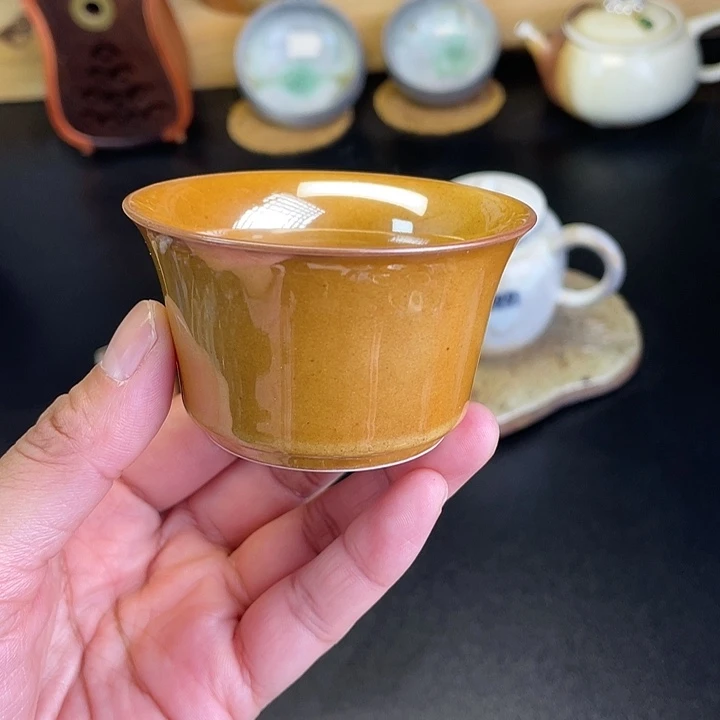 燃薪柴烧茶器志野杯