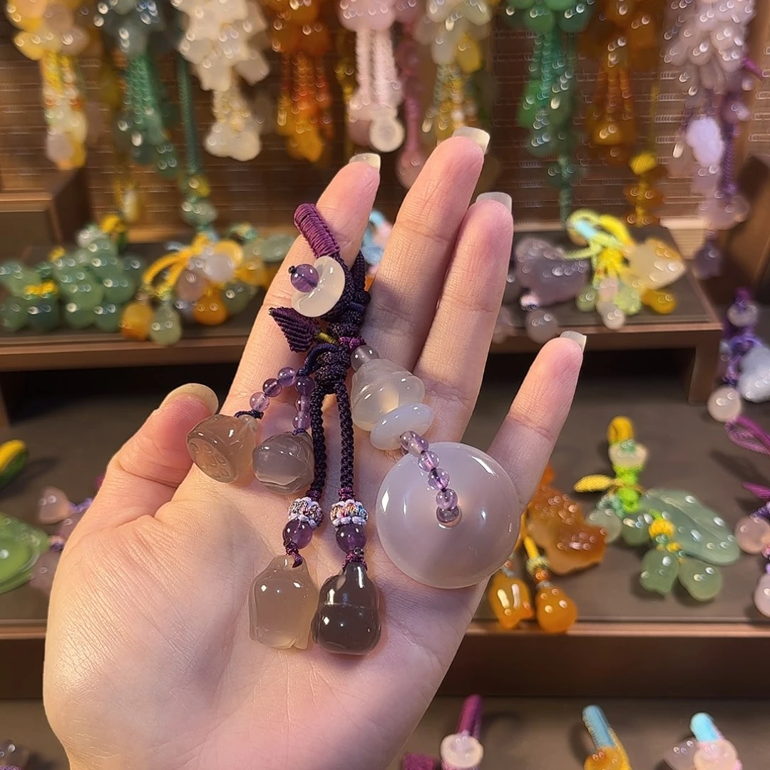 玛瑙/玉髓未镶嵌车挂