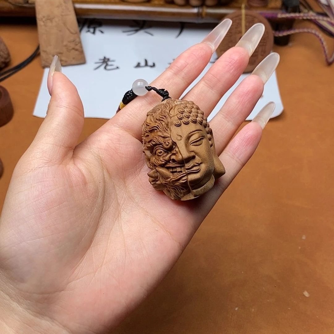 檀香木手串/手链一念之间手把件