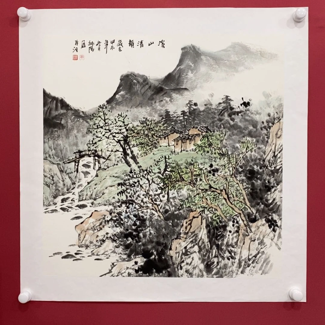 国画羊纯阳四尺斗方真人真品