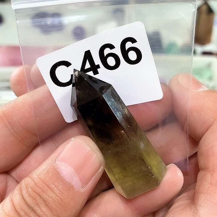 烟晶天然水晶柱子C466未镶嵌?