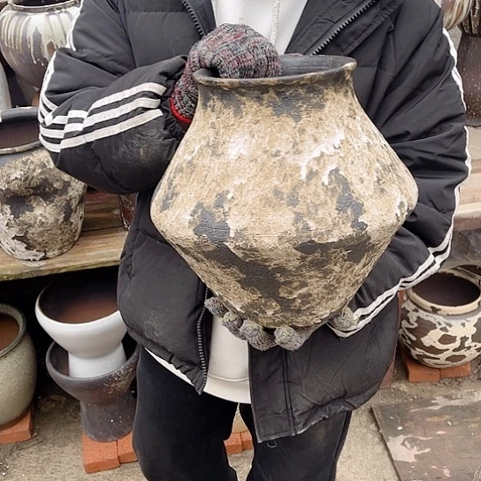 紫砂花盆高度26口径15