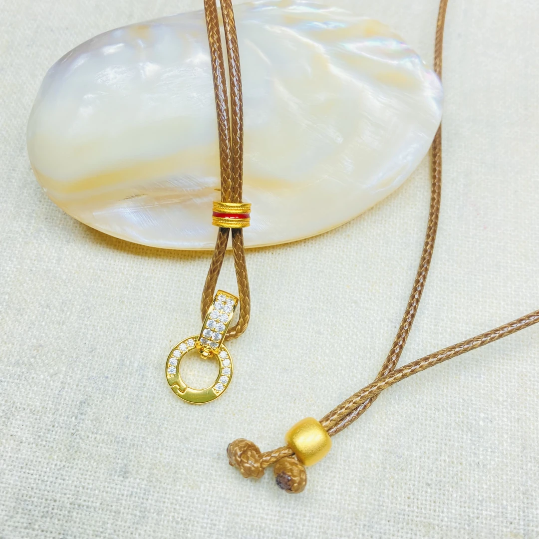 K04936经典双色绳子万能项链多样性发货49061