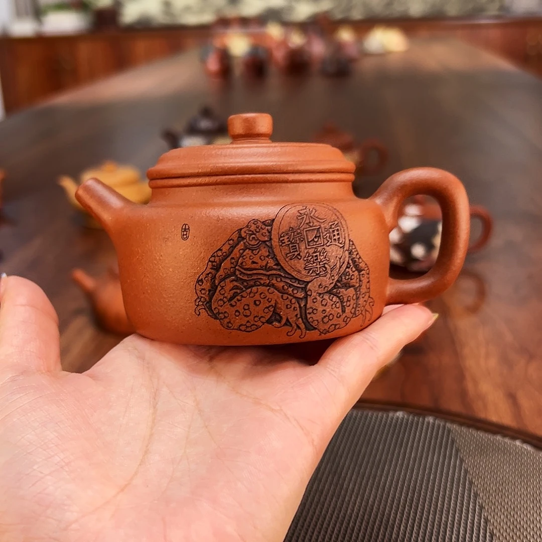 茶壶紫砂闷声发大财德钟