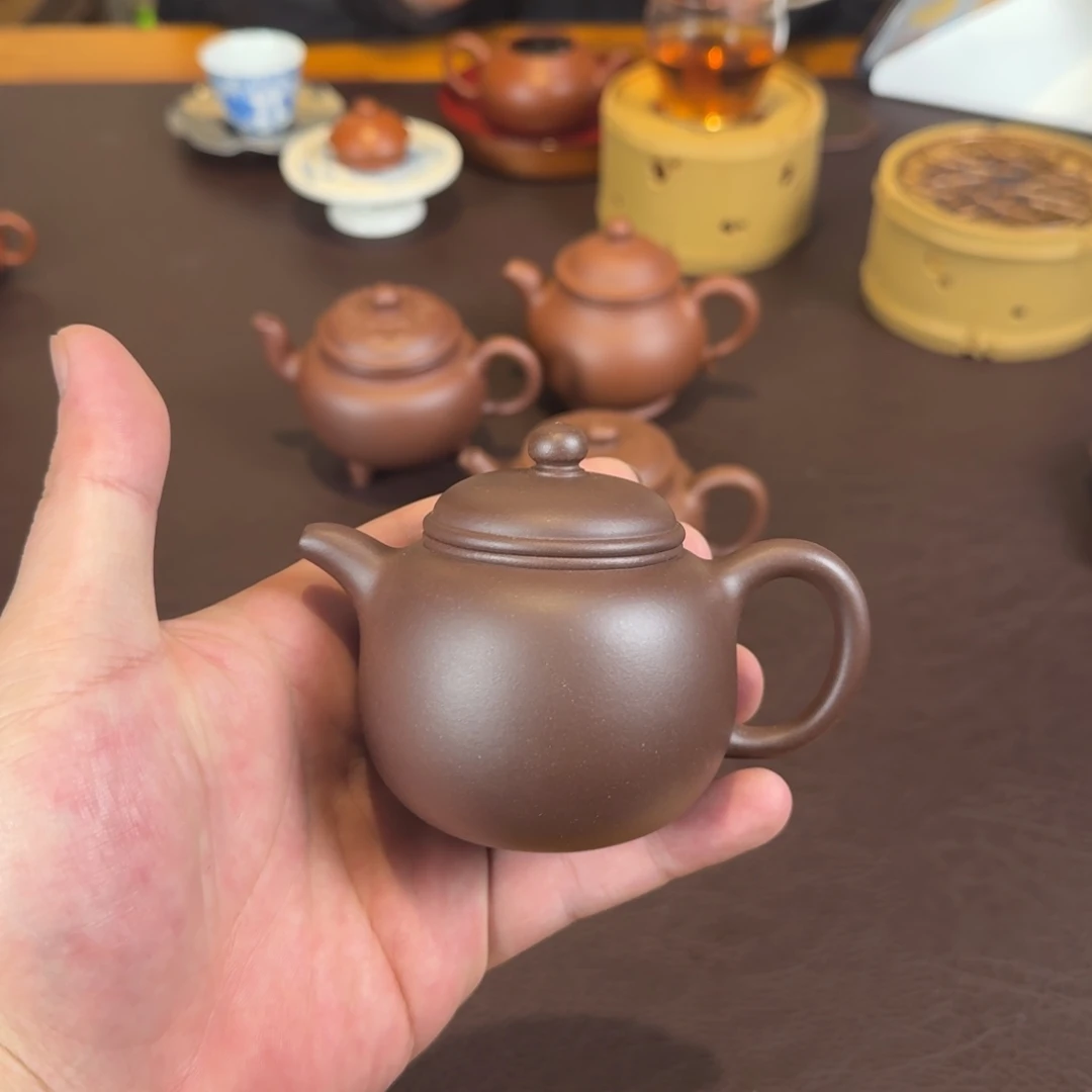 紫砂茶壶黄龙源紫泥匏尊