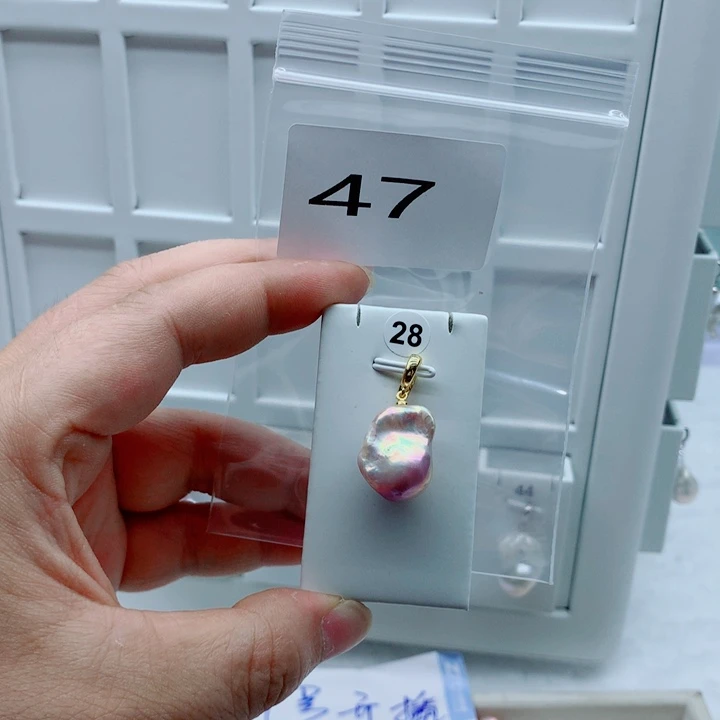 吊坠(不含链)淡水珍珠合金