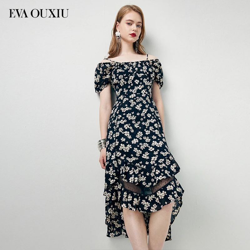 【粉丝专享】EVA OUXIU/伊华欧秀碎花连衣裙42KAQ4740