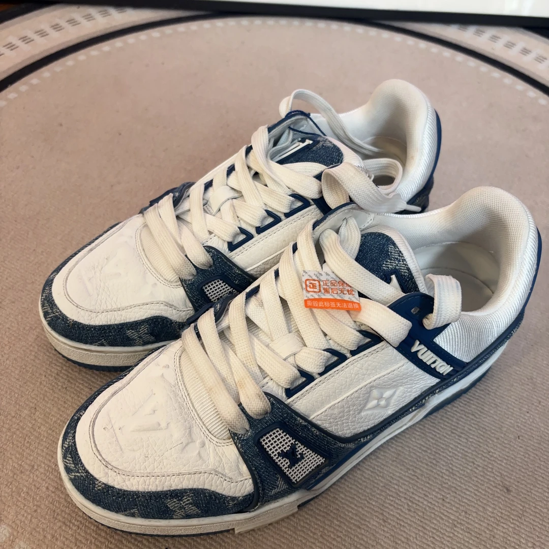 95新 LouisVuitton/路易威登 牛仔平底鞋3.5码/250701HHJ8X18