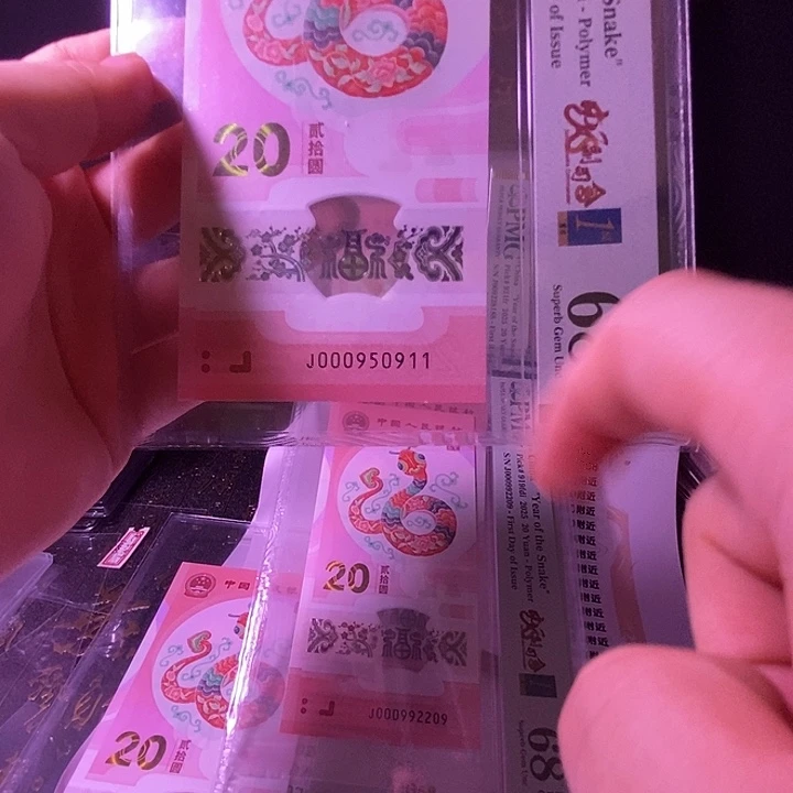 塑料蛇钞000950911pmg68
