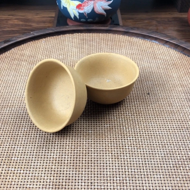 紫砂茶杯紫砂黄金段