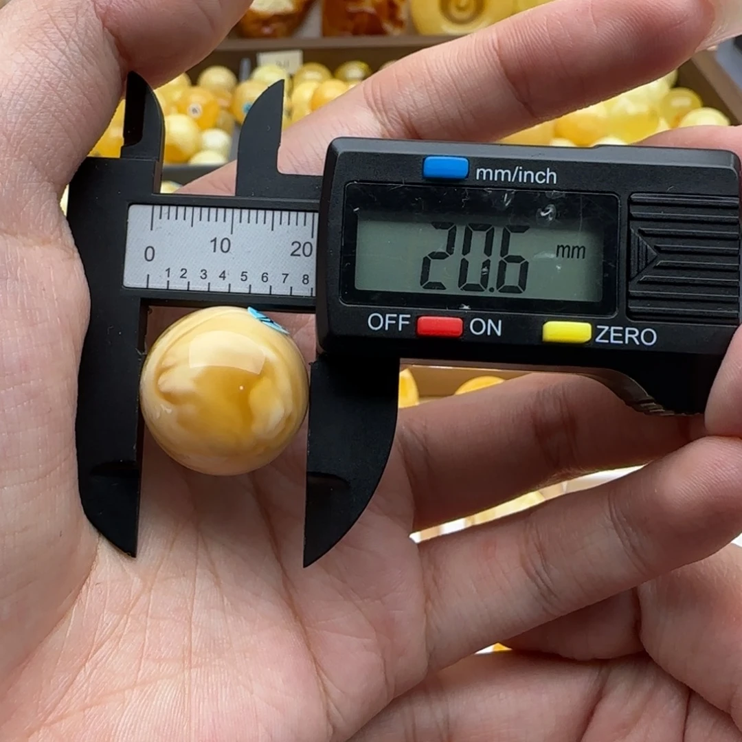 蜜蜡未镶嵌裸石蜜蜡圆珠