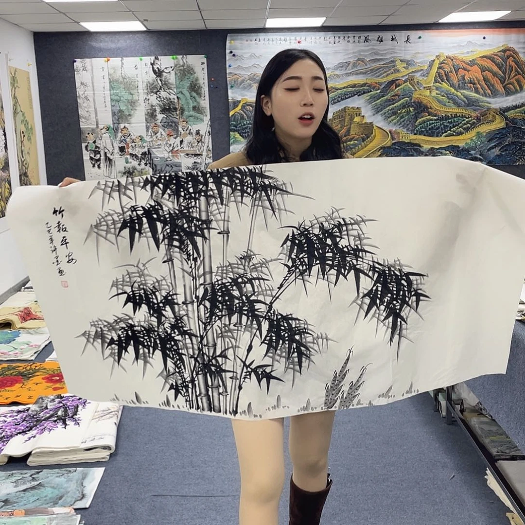 国画作品小姐姐放漏…