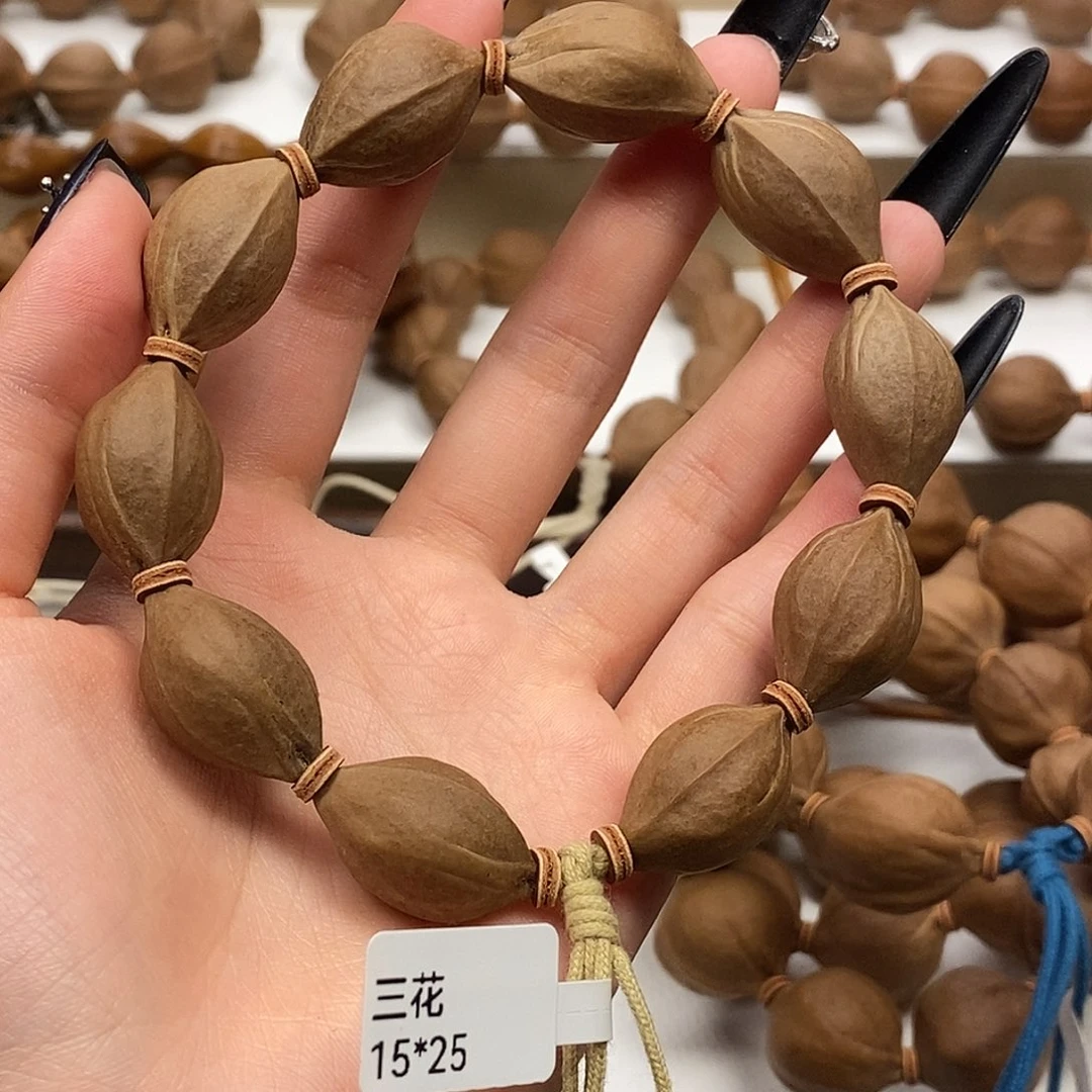 橄榄核手串/手链梅林铁核精品橄榄核雕15.25