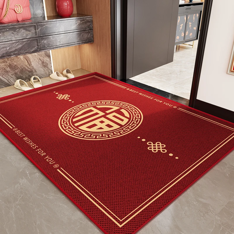 地垫入户门垫红色喜庆进门门口专用室内防滑脚垫2026新款家用地毯