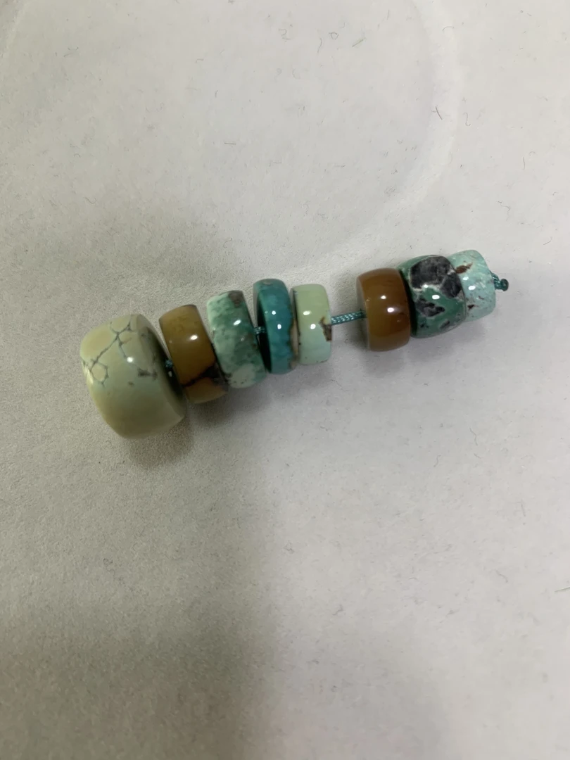 天然原矿绿松石配珠