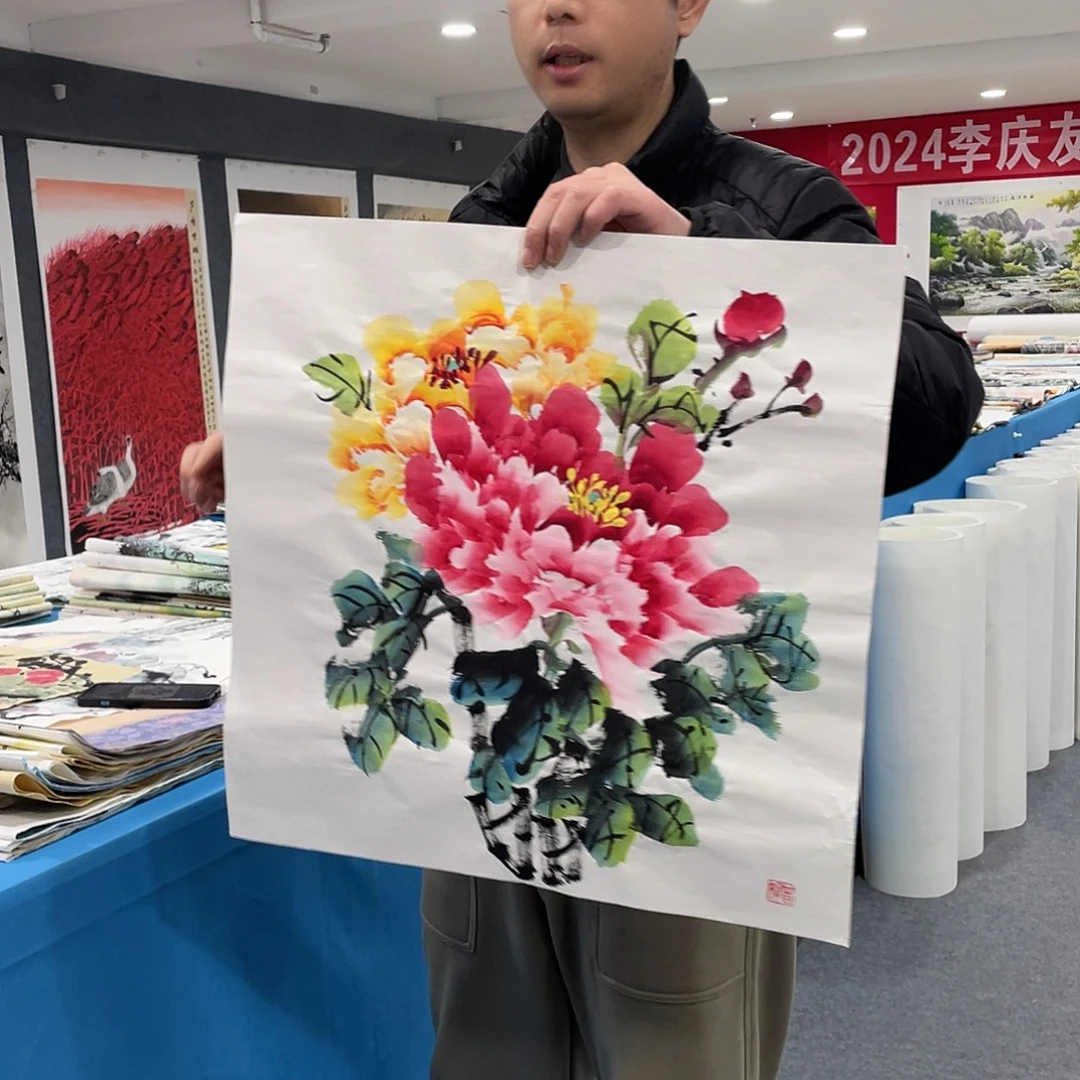 国画今天上午国画作品展示