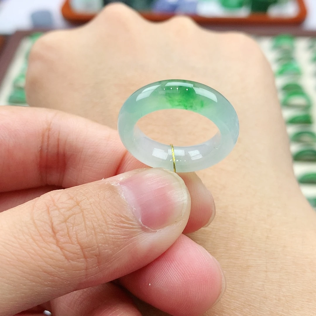未镶嵌戒指翡翠10-11号