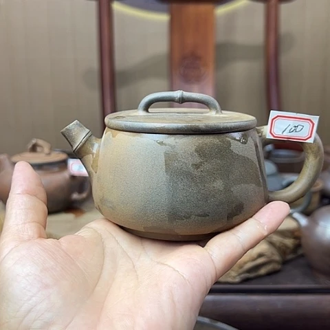 半****）戬谷龙窑柴烧茶壶100
